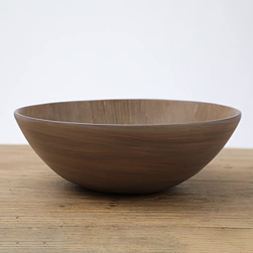 3pc Large Decorative Bowl for Coffee Table Decor, Kitchen, Dining Room Centerpieces, Orbs/Balls Included, Light Brown - Light Brown Large Bowl: 5 inches, Small Bowl: 4 inches - PT04