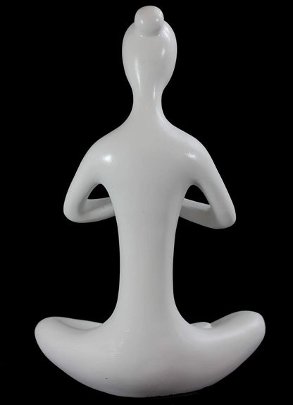 Yoga Pose Statue/Sculputure Gifts for Women, Home or Room Decor, White Prayer Hands Statues/Figurines, 8" Tall - Yoga Prayer Pose Prayer - PT02