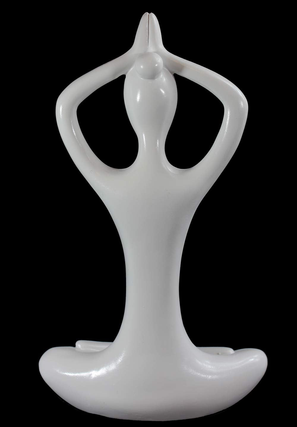 Yoga Mountain Pose Statue/Sculputure Gifts for Women, Home or Room Decor, White Prayer Hands Statues/Figurines, 8" Tall - White Mountain - PT02