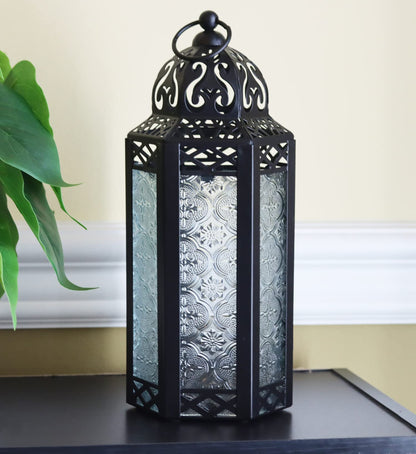 6pk Decorative Moroccan Candle Lantern Holder for Home Decor, Patio, Weddings, Assorted Colors, Medium - Assorted Medium - PT06