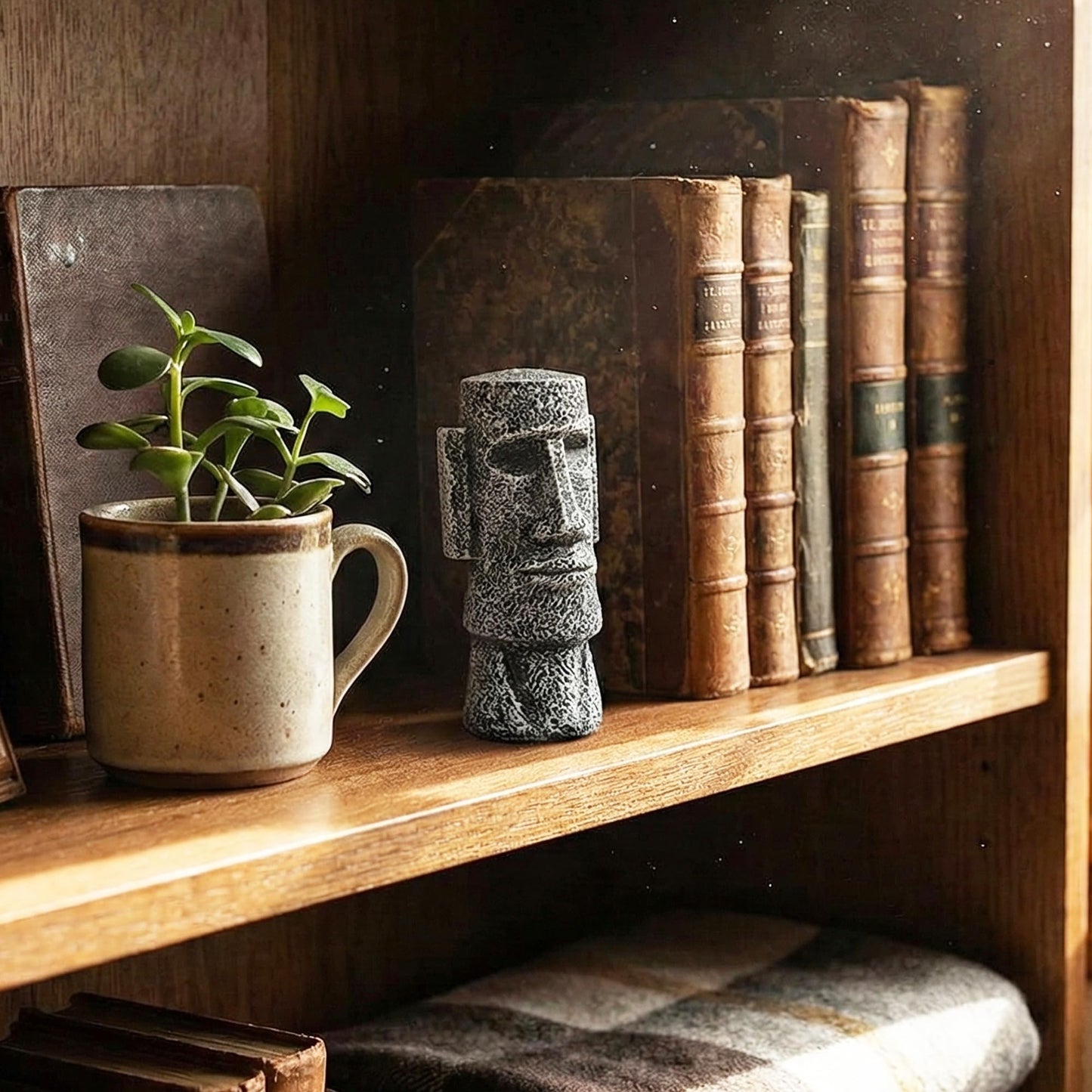 5" Tall Easter Island Moai Monolith Sculpture/Statue, Small - Charcoal Small - 5" - PT04