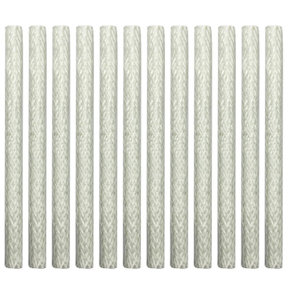 6 inch Fiberglass Replacment Wicks for Outside Glass Torches - Citronella Oil Lamp Burner 16oz Table Top Torch for Patio, Garden, Deck, and Outdoor Parties, Set - Pack of 12 - MAIN