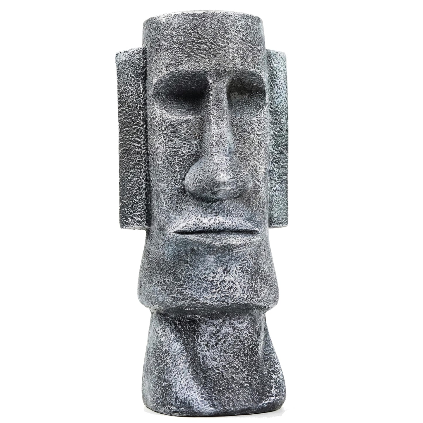 15" Tall Easter Island Moai Monolith Sculpture/Statue, Large - Charcoal Large - 15" - MAIN