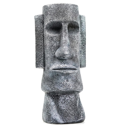 15" Tall Easter Island Moai Monolith Sculpture/Statue, Large - Charcoal Large - 15" - MAIN