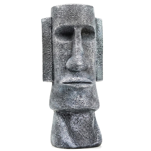 15" Tall Easter Island Moai Monolith Sculpture/Statue, Large - Charcoal Large - 15" - MAIN