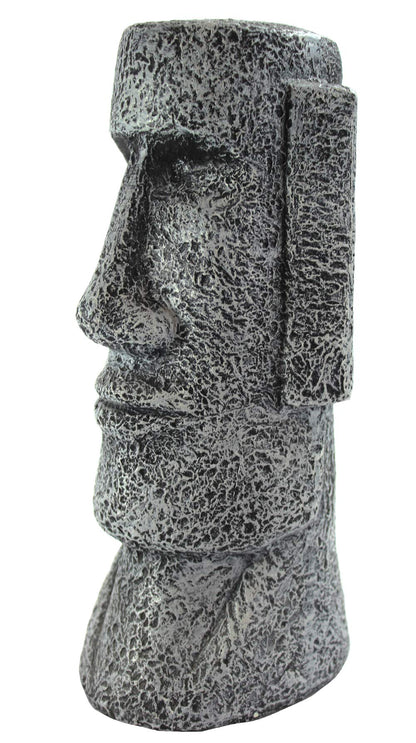 9" Tall Easter Island Moai Head Monolith Sculpture/Statue, Medium - Moai Monolith Medium - 9" - PT08