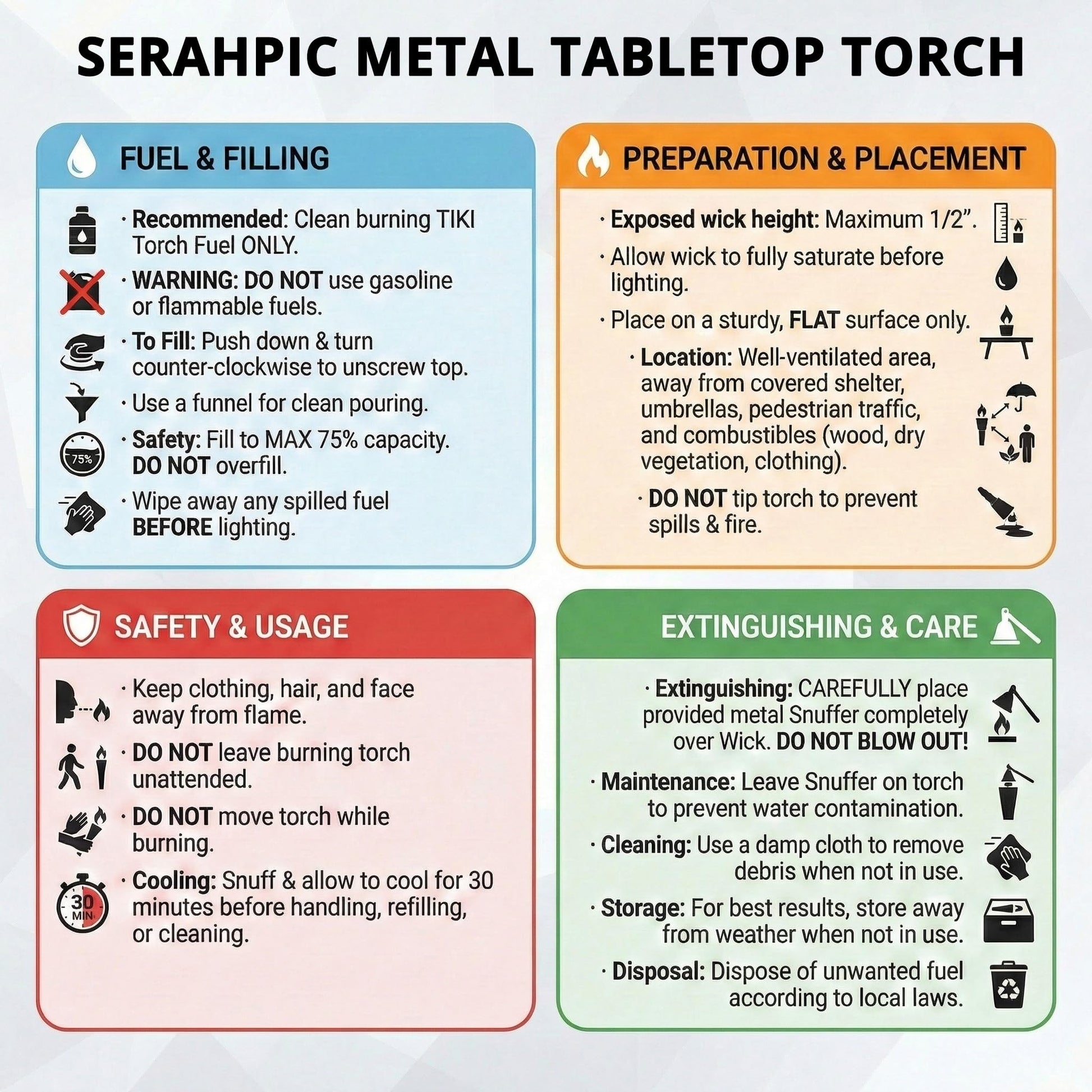 Citronella Torch Candles for Outdoor Patio and Deck - 30oz Large Table Top Stainless Steel Metal Burner Torches for Outside, Bronze Finish, Set of 4 - Bronze Finish 4 Count - PT06