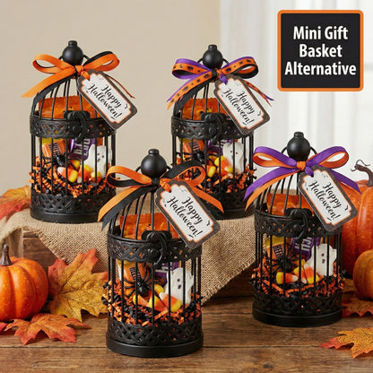 Birdcage Candle Lantern Set - Black Small - PT07