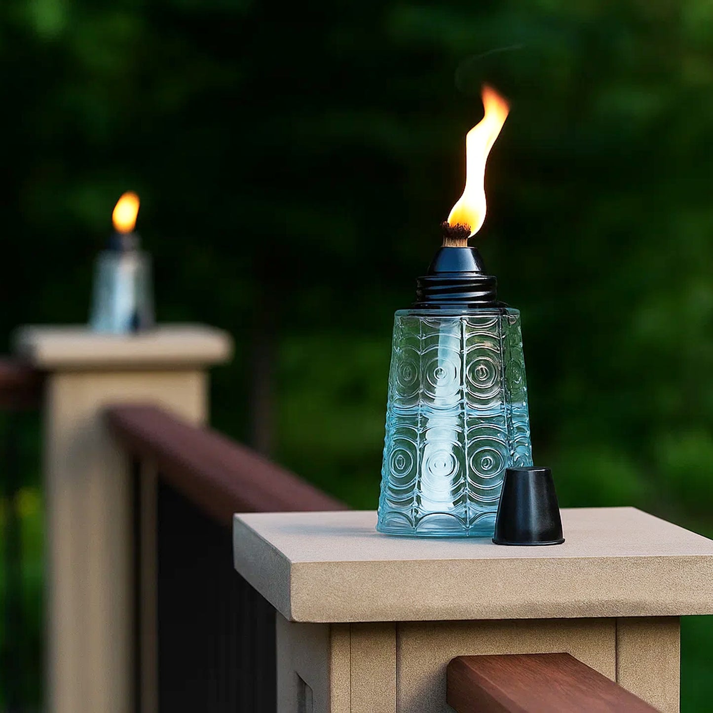 3pc Citronella Table Top Torches, Clear