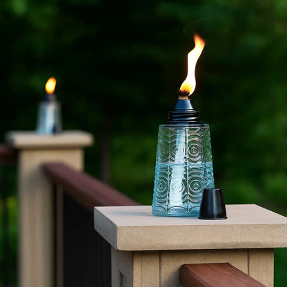 3pc Citronella Table Top Torches, Clear