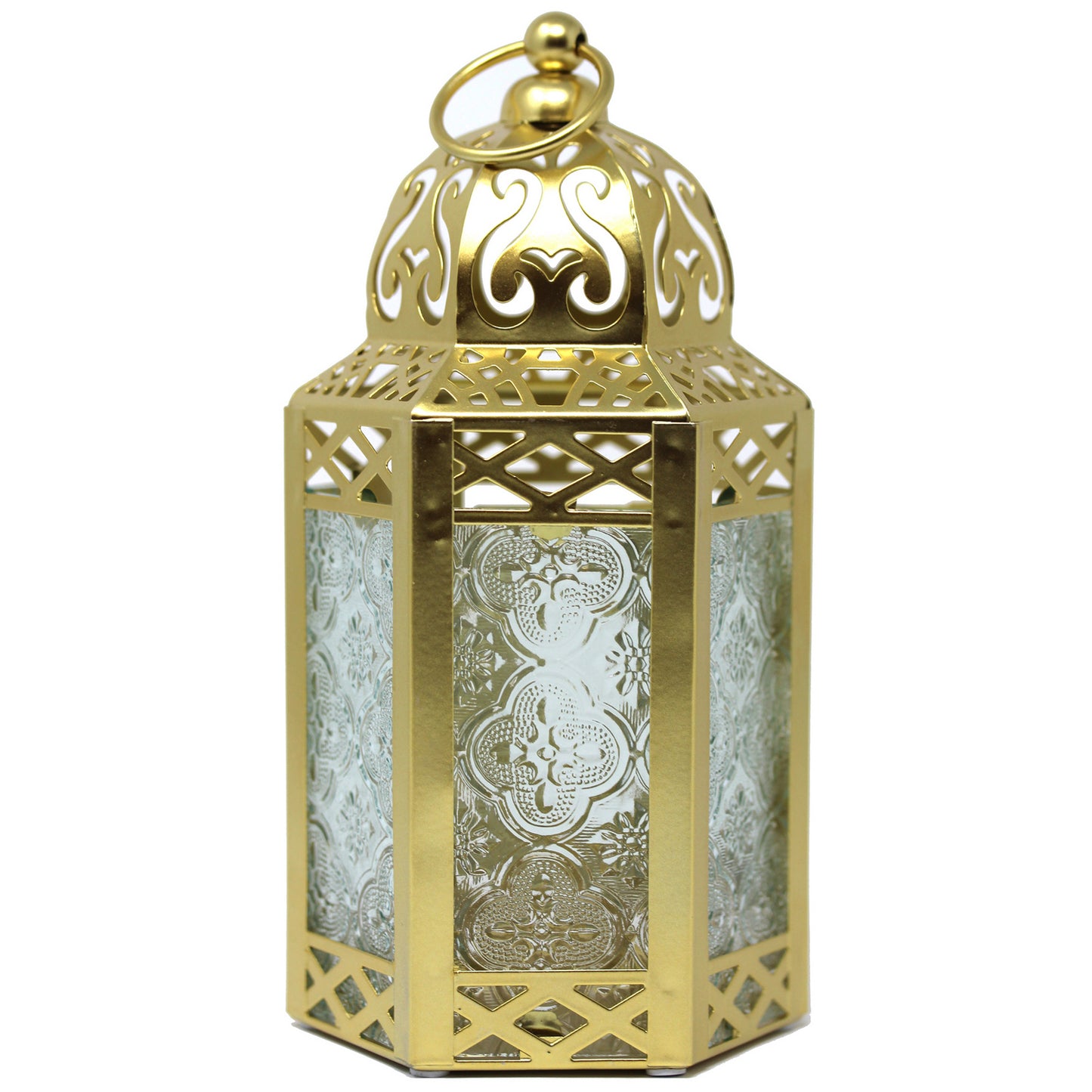 Gold Ramadan Candle Lantern, Small
