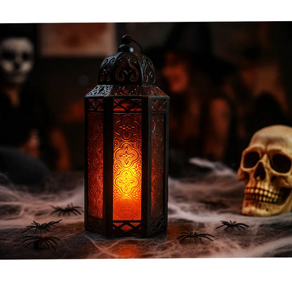 Black Moroccan Candle Lantern, Medium