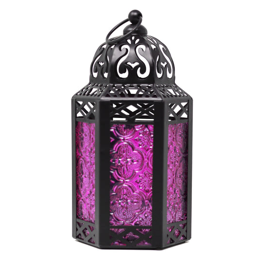 Pink Moroccan Candle Lantern, Small