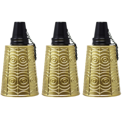 3pc Citronella Table Top Torches, Gold